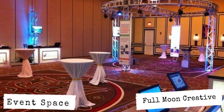 Stage and truss design for South Florida events by Full Moon Creative