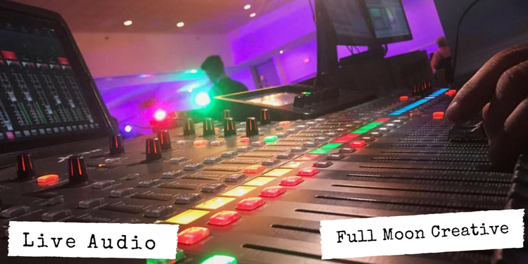 Live event audio production in South Florida by Full Moon Creative