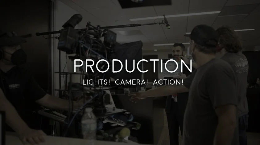 A Full Moon Creative crew capturing professional video content on a South Florida production set in Broward County